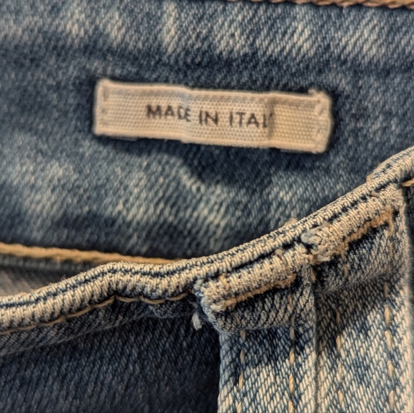 CLOSED Women's Pedal Position Frayed Ankle Denim Blue Jeans Size Italy 48 US 32 - Picture 7 of 15